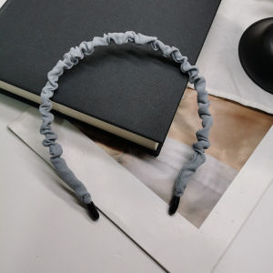 Comfortable Folded Thin Hairband  Outpress Hair Clip Daily Commute Headband Hair Accessories Korean Style Fabric Hairband