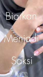 Gelang Emas Mas Asli White Gold Serut Amberly J5 Ismoyo
