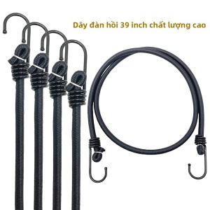 Bộ Dây Thun Bungee 100cm - Dây Buộc Cao Su Đàn Hồi Cao Dùng Cho Hành Lý & Cắm Trại Móc Chữ J Nhiều Tùy Chọn Đóng Gói