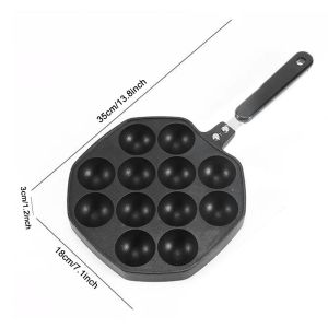 19 Hole Cake Pan Cast Iron Omelette Pan Non-Stick Cooking Pot Breakfast Egg Cooker Cake Mold Kitchen Cookware Kitchenware