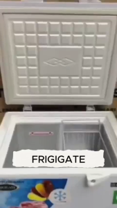 CHEST FREEZER BOX FRIGIGATE LEMARI ES KRIM F-100 LV 110 WATT 100 LITER GARANSI RESMI BY TMJ