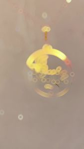 916 Gold Custom Name Pendant - Round Butterfly 2.2cm 0.8g ± (Laser Cut)