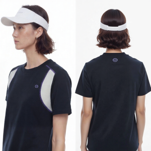 Color Block Stitched Round Neck Slimming Womens T-shirt