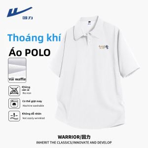 Warrior | Áo Polo Tay Ngắn In Hình Mèo Đẹp Cho Nam Pha Cotton
