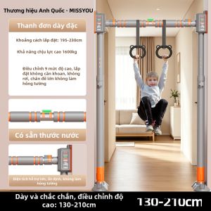 Miss You | Thanh Tập Kéo Trong Nhà Cho Trẻ Em Gắn Tường hoặc Cửa Không Cần Đục Lỗ Có Chân Đứng