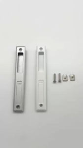 มือจับเรียบมีรู AAA (อบขาว เงิน) มือจับบานเลื่อนแบบมีรู มือจับ มือจับฝัง บานเลื่อน ประตูบานเลื่อน หน้าต่างบานเลื่อน หน้าต่าง Aluware AW007