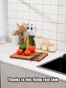 Lucky star Mall kitchen sink SUS304 stainless steel sink with waterfall pull-out faucet sink home sink