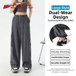 Warrior | Drooping Spring and Autumn Loose Black Casual Pants Women