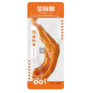 Golden Chefs Spicy Flavor Duck Feet Snacks 500g Office Leisure Time Delicious Treats from Mainland China Dried Meat Snacks