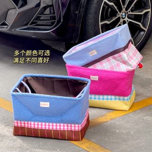 กล่องเก็บของสำหรับรถแบบพับได้ ลายการ์ตูน กล่องเก็บของผ้า PP สำหรับเก็บของในรถ กล่องใส่ของแบบพับได้ กล่องเก็บของสำหรับใส่ของในรถ