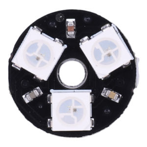 【New Arrival】WS2812B Lamp Development Module Round RGB LED Light Development Module 3 Bit 5V Electronic Components