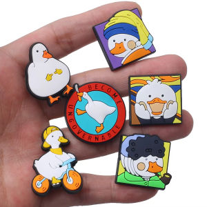 Disney | MIX Cute Pet Penguin Panda Duck Shoes Charms PVC Shoe Bag Accessories 12-100PCS For Clog Sandals Buckle Kids Xmas&pary Gifts