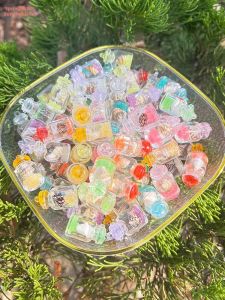 Mini Luminescent Glass Bottle Keychain
