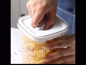 Transparent Sealed Plastic Tank Snack Nut Storage Jar with Lid Airtight Seal Stacked Design Safe Food Material