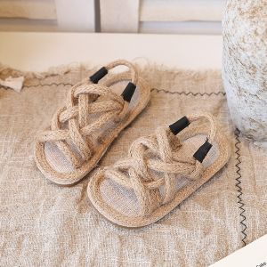 Vintage Breathable Versatile Matching Soft Sole Girls Sandals