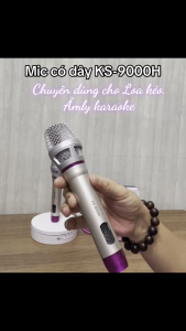 [TPHCM] Mic có dây KS-9000H chuyên dùng Karaoke trên Loa Kéo Âmly Mixer