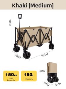 Free Soldier | Outdoor Large Capacity Collapsible Camp Cart
