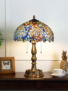 YIXUAN | Elegant Retro Luxury High-end Copper Glass Desk Lamp