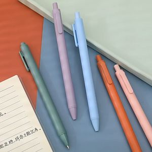 Pena Cetakan Warna Pastel & Pulpen Gel Tinta Hitam 0.55mm