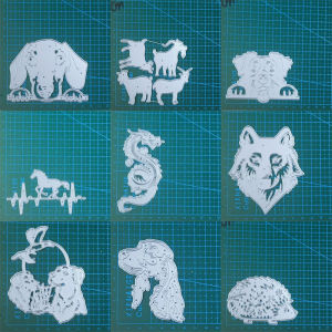 Animal Dog Dragon Hedgehog Horse metal cutting dies Scrapbooking paper craft knife mould blade punch template Embossing stencils