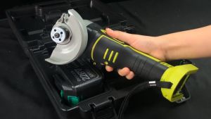 21V Cordless Angle Grinder With Storage Box For Metal Stone Wood Plastic Cutting Polishing Sanding Sander