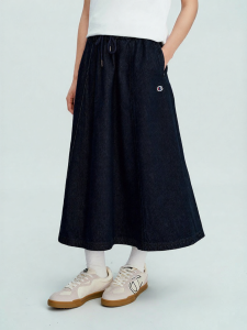 Champion | Slimming Denim Blue A-Line Skirt