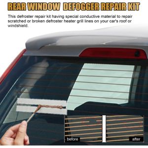 Car Rear Window Defogger Repair Kit DIY Quick Repair Scratched Broken Defroster Fix Heater Glass Lines Defroster Accessories