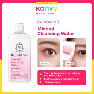 Nu Formula Mineral Cleansing Water For Sensitive Skin (Gentle Micellar Water for Gentle Makeup Removal Perfect for Sensitive Skin)