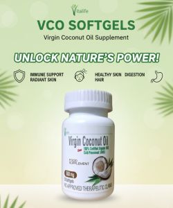 Vitalife VCO 100% Organic Coconut Oil – Natural Wellness & Immune Support