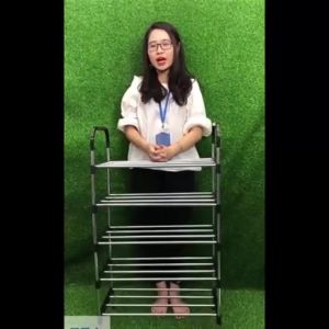 Kệ để giày dép 05 tầng hợp kim nhôm - Giá để giày dép 05 tầng - Kệ để đồ kệ sách loại gấp gọn cao cấp D Danido