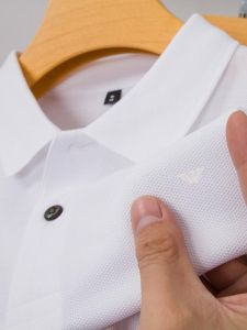 Áo Thun Nam Cổ Polo Tay Ngắn Thời Trang Mùa Hè Thanh Lịch Ôm Vừa Vặn Có Khóa Kéo Thương Hiệu Cao Cấp