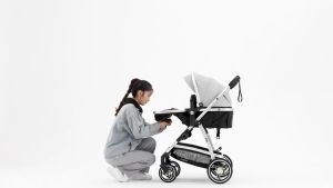 Flotti Azel 3 in 1 Baby Stroller (w/ Infant Seat Carrier) (Grey)