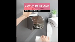 【Apex】Advanced waterproof and moisture-proof stainless steel roll paper box toilet paper box