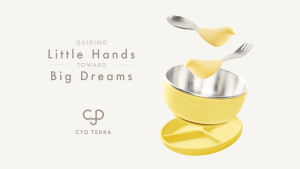 CYD Terra | Baby Kids Bowl | PICABOO Award Winning Toddler Stainless Steel | Food-Grade Silicone | Suction | Award Winning iF Design Award