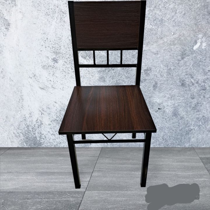 Rich Dining Black Metal Wood Chair B26 4pc Wooden Dining Chair Set