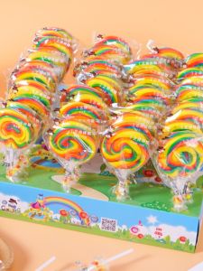 Rainbow EYEBERRY Kids Snack TikTok Candy Colorful Lollipop 20G Net Red High Color Value Small Candy Gift Box
