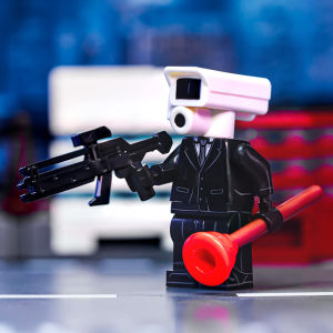 Đồ Chơi Lắp Ráp Giáo Dục Có Tiếng World Minifigs Đồ Chơi Lắp Ráp Đồ Chơi Người Theo Dõi Hai Người Titan Âm Thanh TV Đồ Chơi