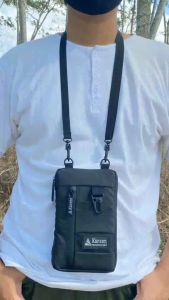 Vino Kaneen - Tas Hp Pria Wanita Hitam Waterproof Dompet Kartu dan Uang