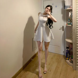 CHANGTONG | Stylish Unique Slim Fitted Short Fluffy Dress
