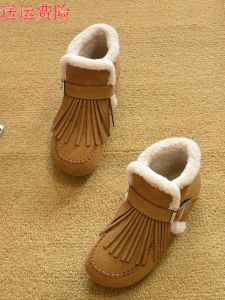 2025 New Autumn Flat Bottom Martin Boots Genuine Leather Short Ankle Boots Womens Shoes Tassel Knight Style Casual Fashion Boots