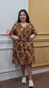 ASIABAJU DRESS BIG SIZE LD 120 WANITA JUMBO UKURAN BESAR MOTIF MIRMO