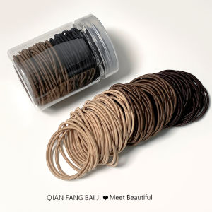 High Elasticity Hair Ties for Women Simple Stylish New 2025 Hair Bands for Bun Popular Internet Celebrity Hair Bands Pack of 100