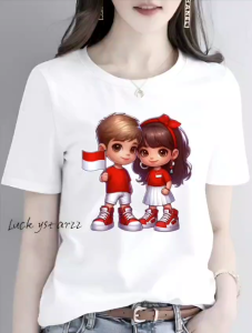 KAOS ATASAN WANITA PASANGAN REPIBRIK INDONESIA PREMIUM WANITA DTF BERKUALITAS