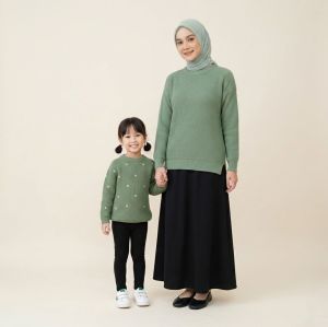 Sweater Rajut Wanita heera couple Ibu Anak 1-10 tahun/Remaja by hazeera