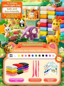 Safe Light Weight Children Clay 36 Colors