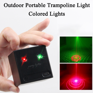 Rechargeable Battery R&G Laser Projector Disco DJ Light 64 Patterns Dance Bar Party Car Effect Christmas Decorate Stage Lamp E01