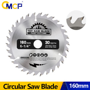 CMCP 160mm TCT Circular Saw Blade Carbide Saw Blade Wood Cutting Disc For Woodworking 16/24/30/48/60/80T