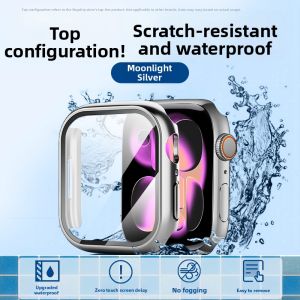 Newyu | Protective Case and Screen Protector for Apple Watch Transparent Full Coverage 46mm