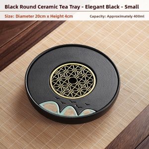 XIANGYE | Round Tea Tray for Gongfu Tea Water Storage
