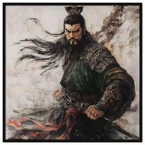 Tranh chân dung tướng quân ncổ trang. Tranh treo tường dán tường sơn dầu canvas CGI-1641